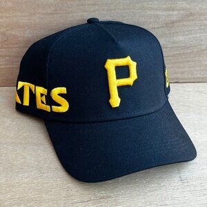 MITCHELL & NESS PITTSBURGH PIRATES TOPPS COLLAB PRO PINCH SNAPBACK HAT Black NEW